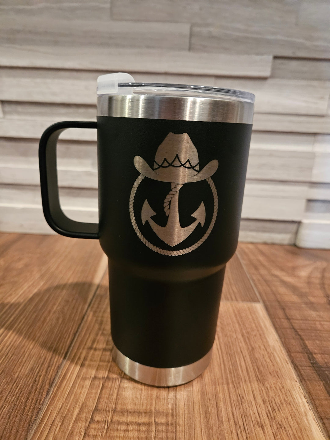 Insulated Stainless Steel Tumbler with Handle