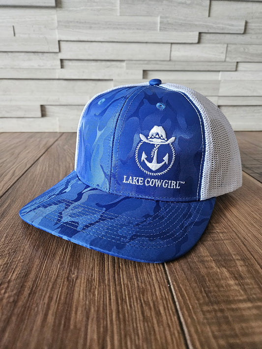 Lake Cowgirl Water Camo Baseball Hat